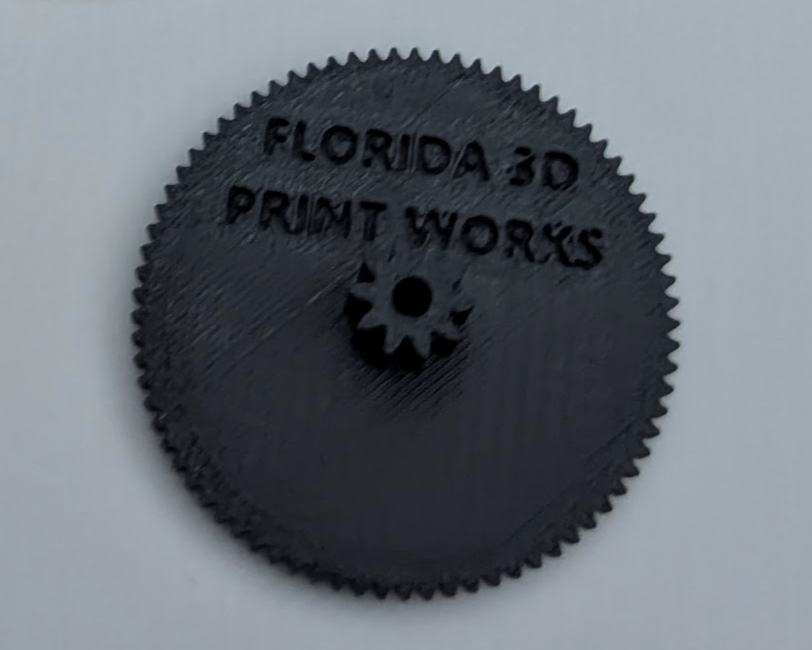 Final ABS replacement gear print.