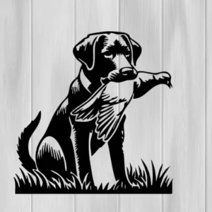 Hunting Dog 3D Printed Wall Art