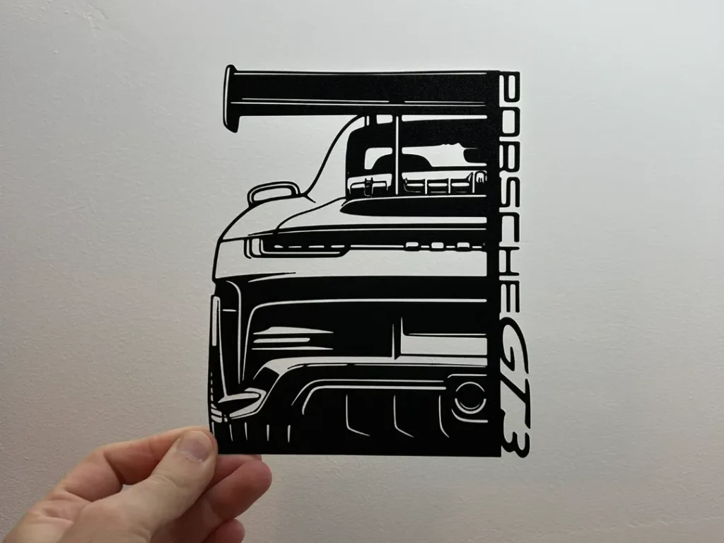 Porsche 911 GT3 3D Printed Wall Art