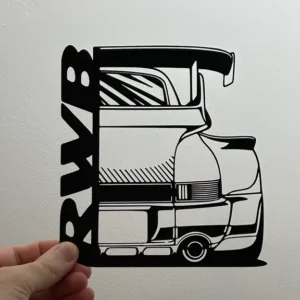 Porsche RWB 3D Printed Wall Art